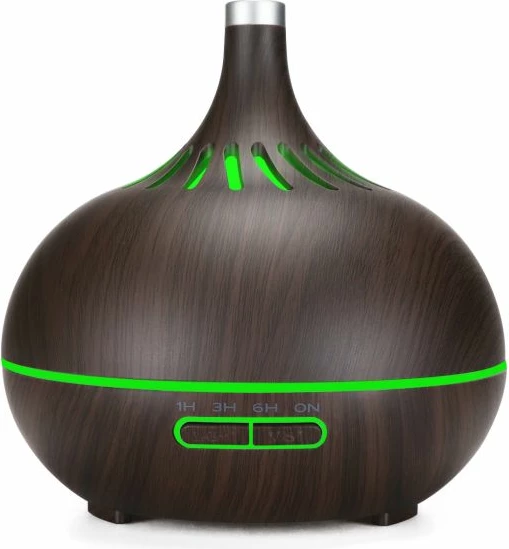 Diffuzor vajrash ANJOU ADA023-D 400 ml, LED, timer 1/3/6 orë, fikje automatike, dru i errët
