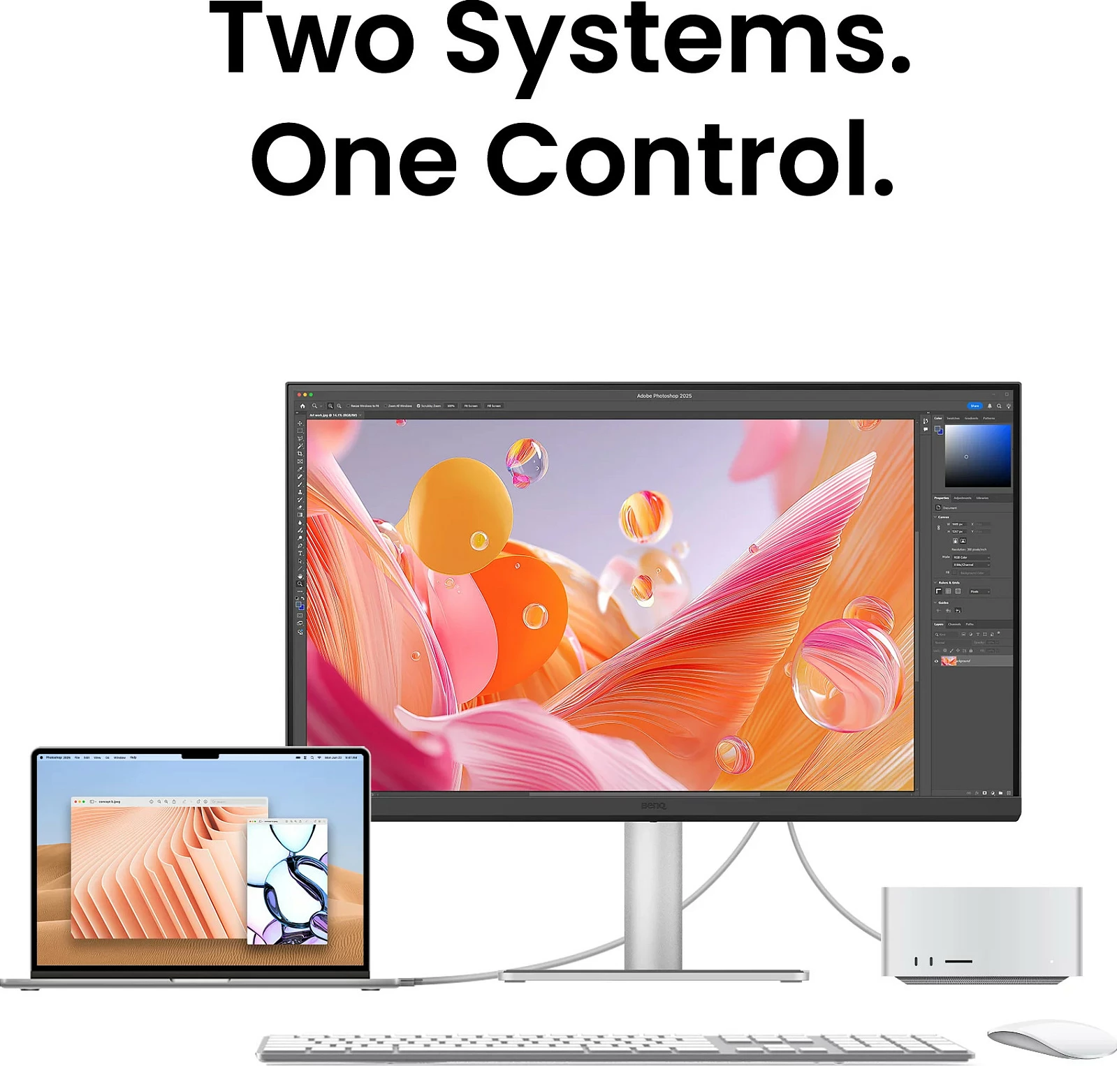 Monitor BenQ MA270S 27" 5K, USB-C/HDMI, HDR, KVM, argjendtë