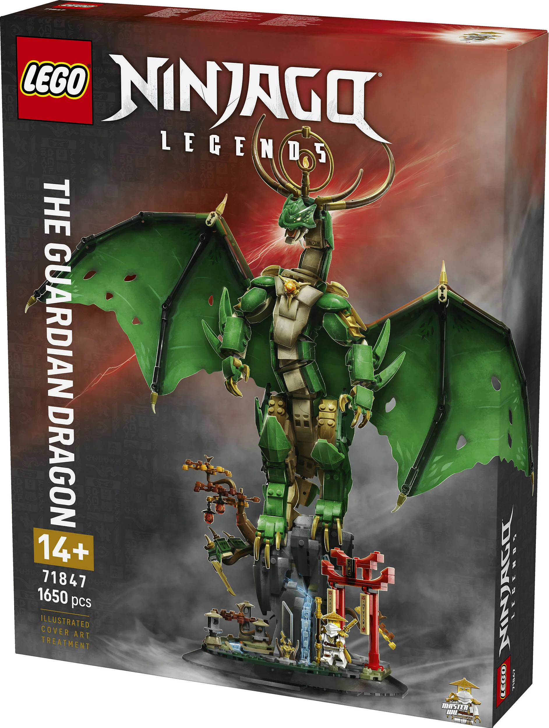 Set ndërtimi LEGO NINJAGO The Guardian Dragon 71847, 1650 copë, 14+, shumëngjyrësh