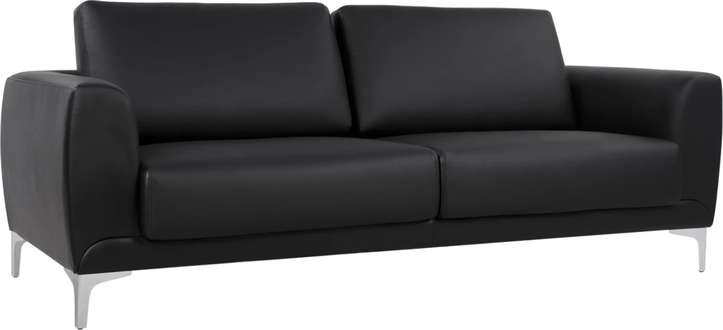 Divan 3 vendësh Kenzie FH3121.31 me PU të zi 190x81x81 cm