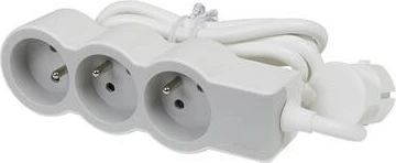 Zgjatues Legrand 3x2P+Z, 3m, i bardhë/gri