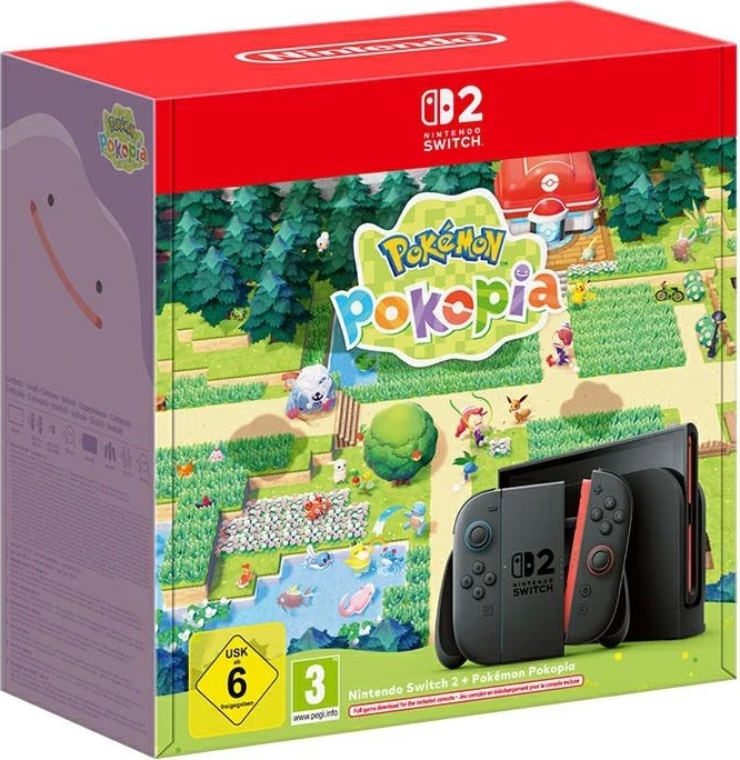 Konzolë Nintendo Switch 2 me Pokémon Pokopia, e zezë