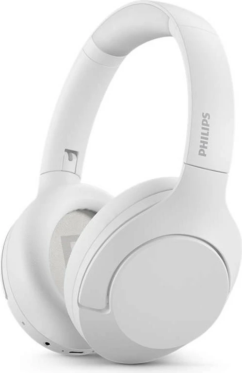 Kufje Philips TAH8506WT/00 wireless, noise-canceling, 60 orë, të bardha