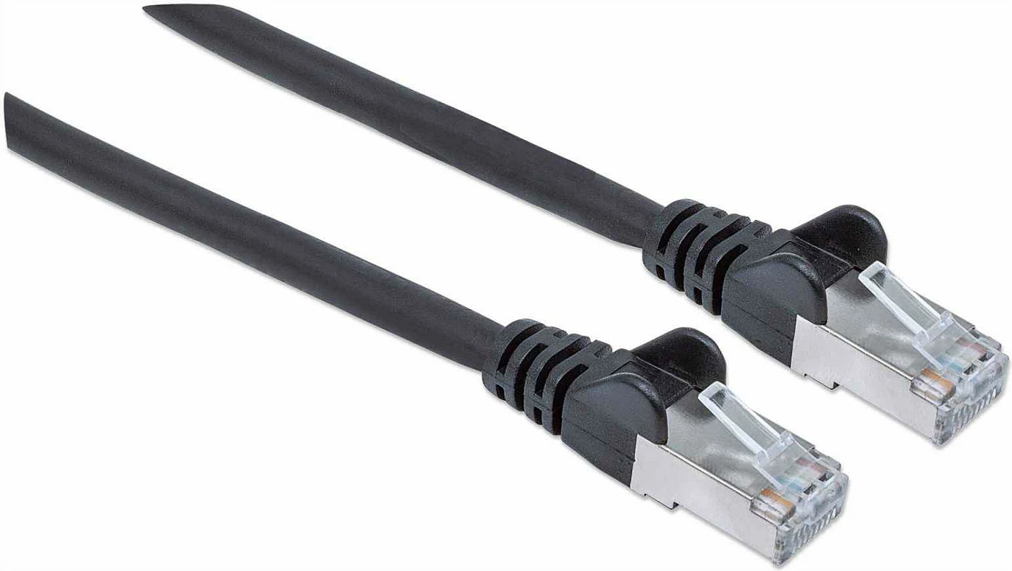 Kabllo rrjeti Intellinet Cat7, 2m, S/FTP, RJ45, 10Gbps, e zezë