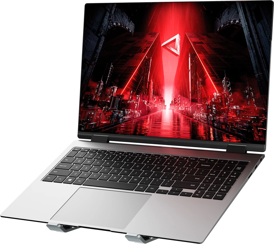 Mbajtëse laptopi Wozinsky WDCX-X8S, e palosshme, e rregullueshme 10-16\", 6 pozita, 10 kg, alumin, argjendtë