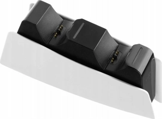 Stacion karikimi i dyfishtë Fixed FIXPS5-DCC-BW për kontrollor PS5 DualSense, USB-C 5V/2A, bardhë/zi