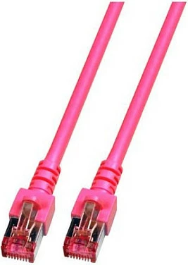 Kabllo rrjeti EFB Elektronik K5519, 0.25 m, Cat6, S/FTP, RJ45, 5 Gbps, Magenta