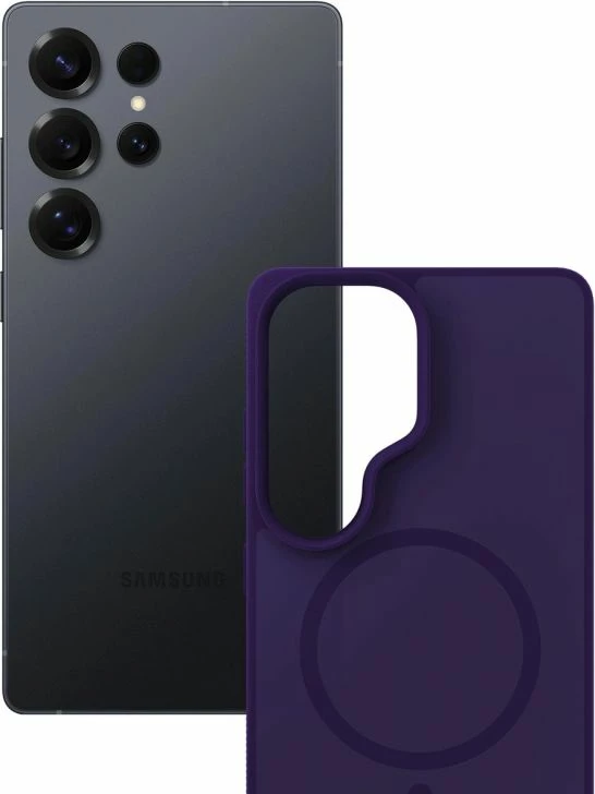 Kapak telefoni 3mk Smoke MagCase Samsung Galaxy S25 Ultra, vjollcë-transparente