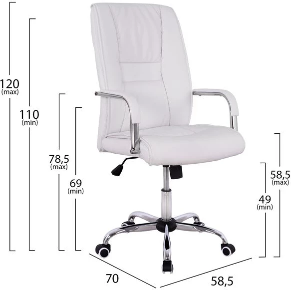 Karrige për zyre ANGEE FH1106.02, e bardhë