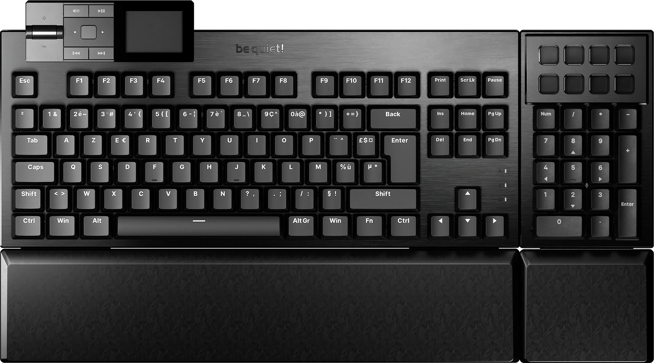 Tastierë mekanike be quiet! Dark Mount, Silent Linear, USB-C, full-size AZERTY FR, RGB, e zezë