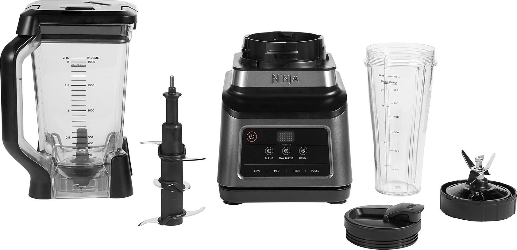 Blender tavoline Ninja BN750EU, 2.1L, 1200W, Auto-iQ, zi/gri