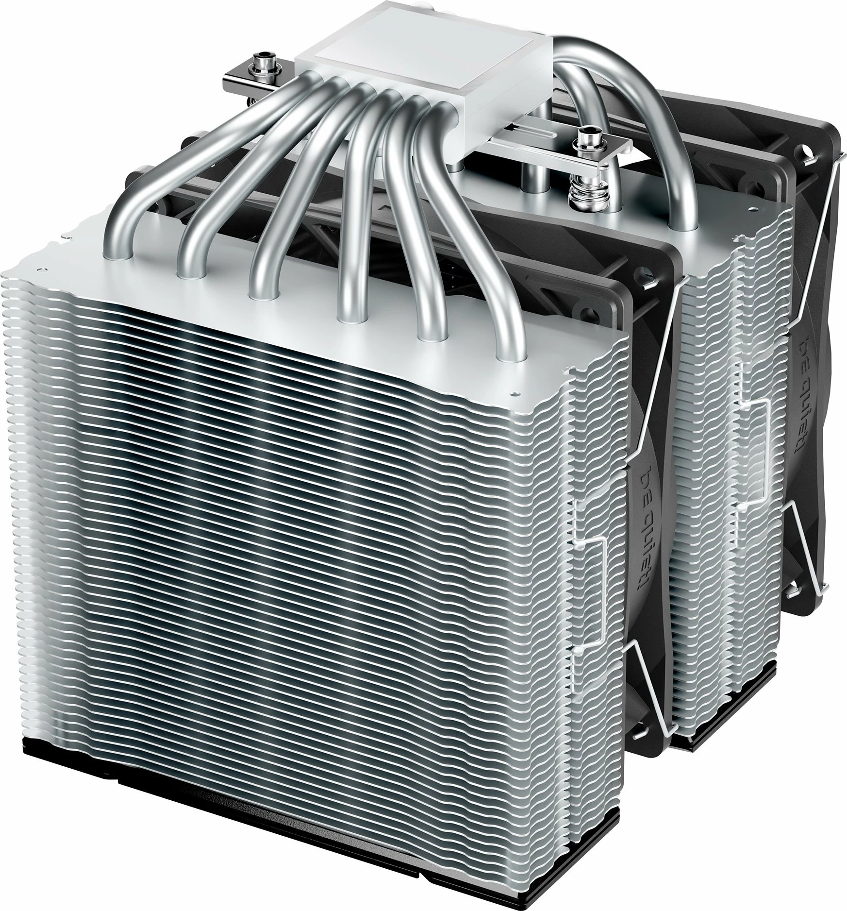Ftohës CPU be quiet! Pure Rock Pro 3 BK041, dual-tower, 2x120mm PWM, 250W TDP, argjendtë/zezë