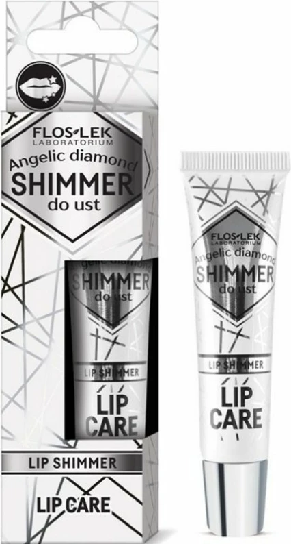 Shimmer për buzë Floslek Angelic Diamond transparent 10g