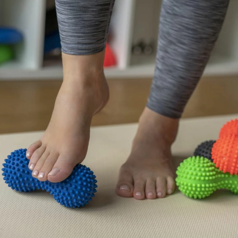 Roller masazhi Tullo Duoball 15.5 cm, i kuq