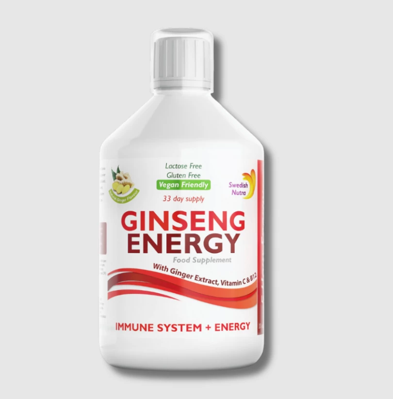 Suplement Swedish Nutra Ginseng Energy, 500ml