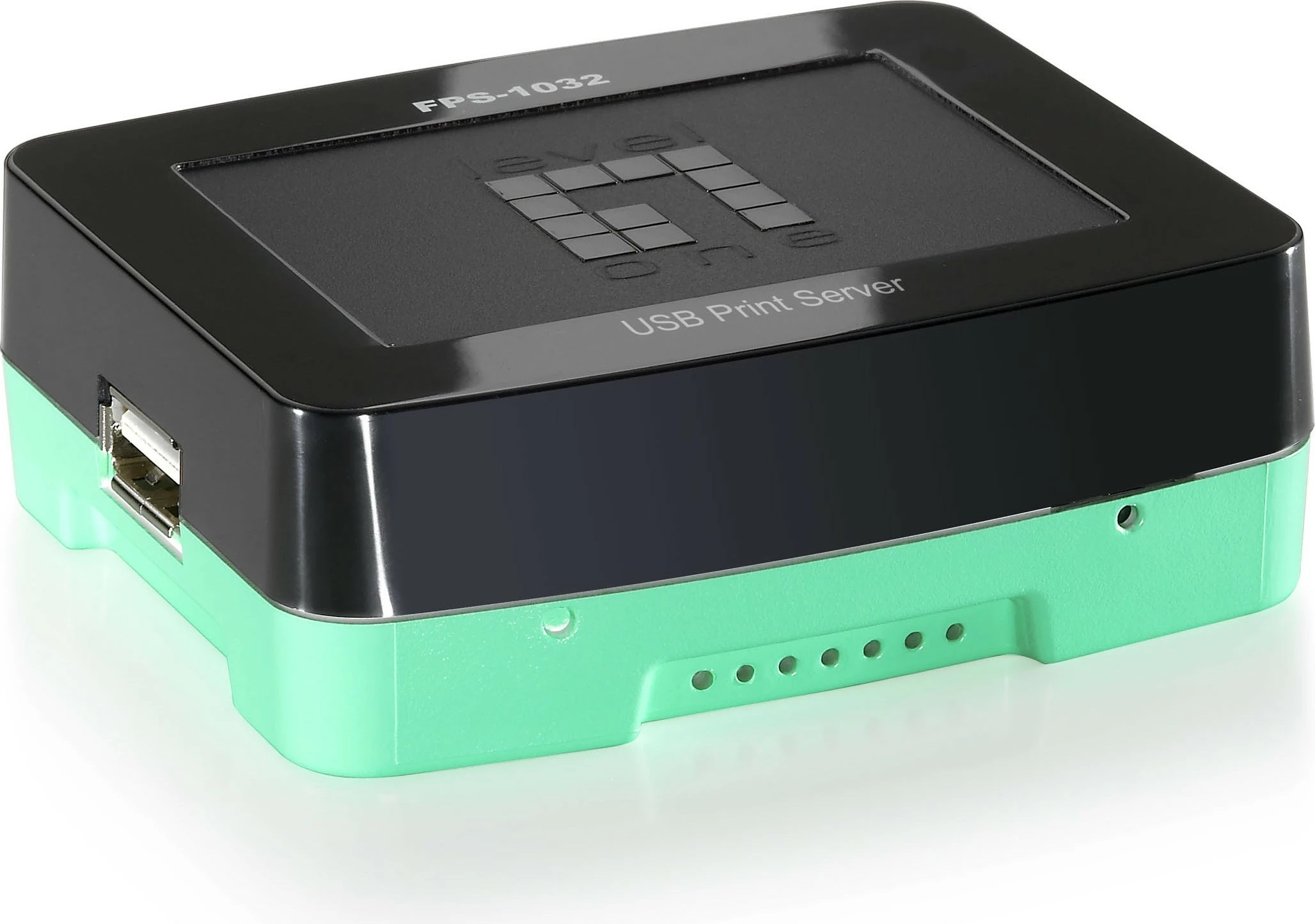 Print server Level One FPS-1032, USB, Ethernet, i zi, i gjelbër