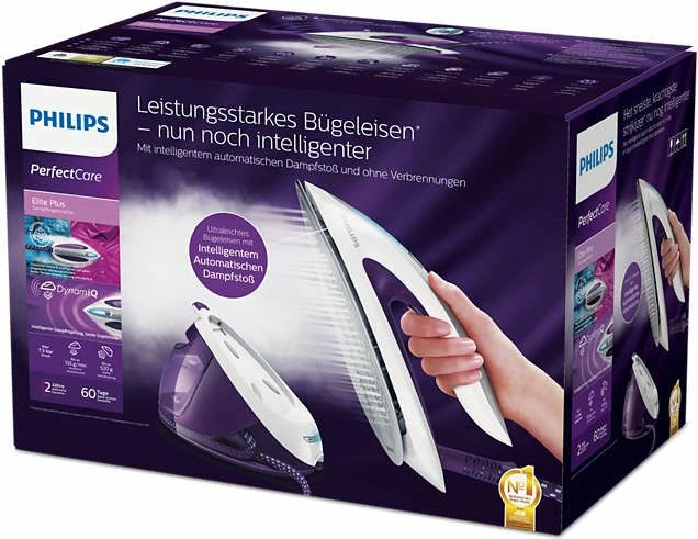 Hekur me gjenerator avulli Philips PerfectCare Elite Plus GC9660/30 2700W 7.5 bar 1.8L bardhë-vjollcë
