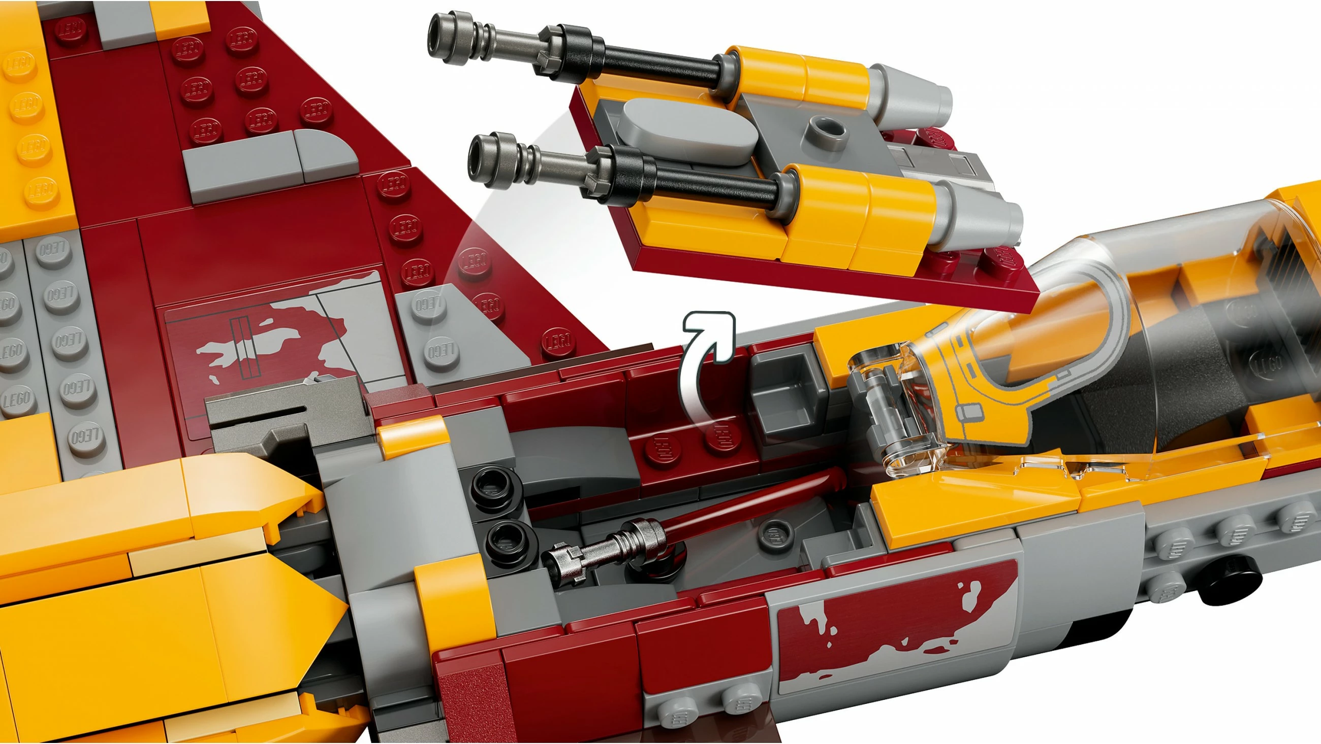 Set ndërtimi LEGO Star Wars New Republic E-Wing vs Shin Hati’s Starfighter 1056 pjesë, shumëngjyrësh