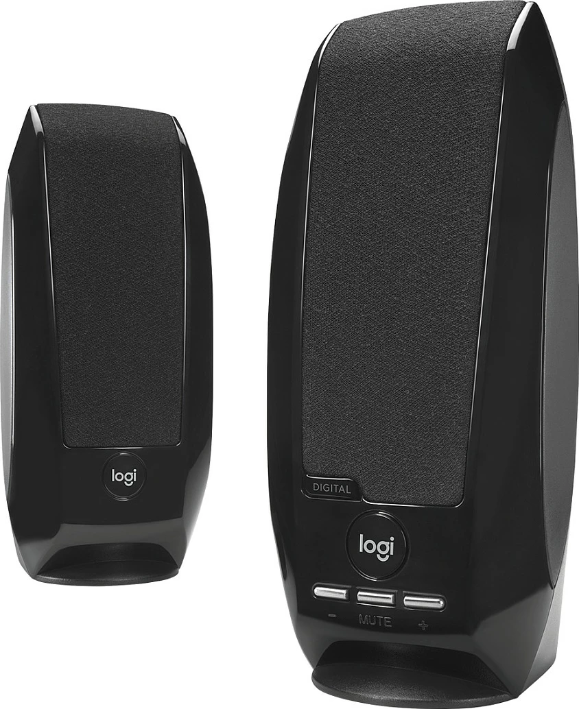 Altoparlantë Logitech S150, 2.0 kanale, me kabllo, 2.4 W, e zezë