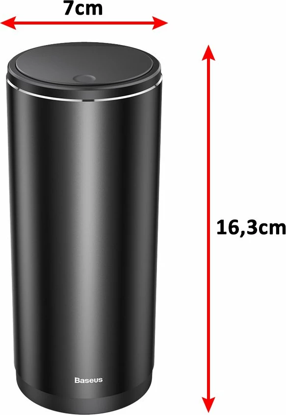 Kosh mini për mbeturina Baseus CRLJT-01, për veturë, i zi