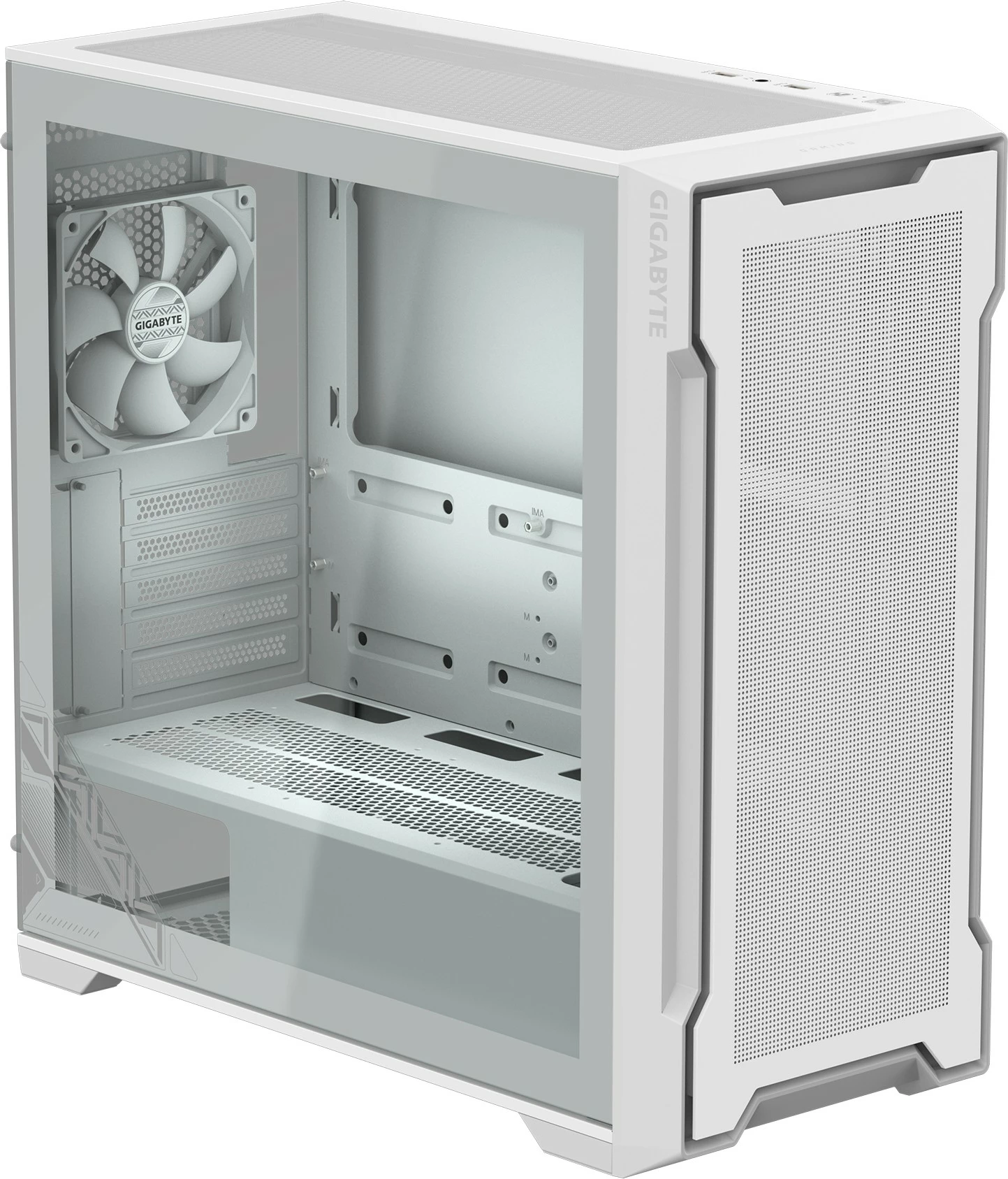Kasë Gigabyte C102 Glass, Midi Tower, PC, e bardhë