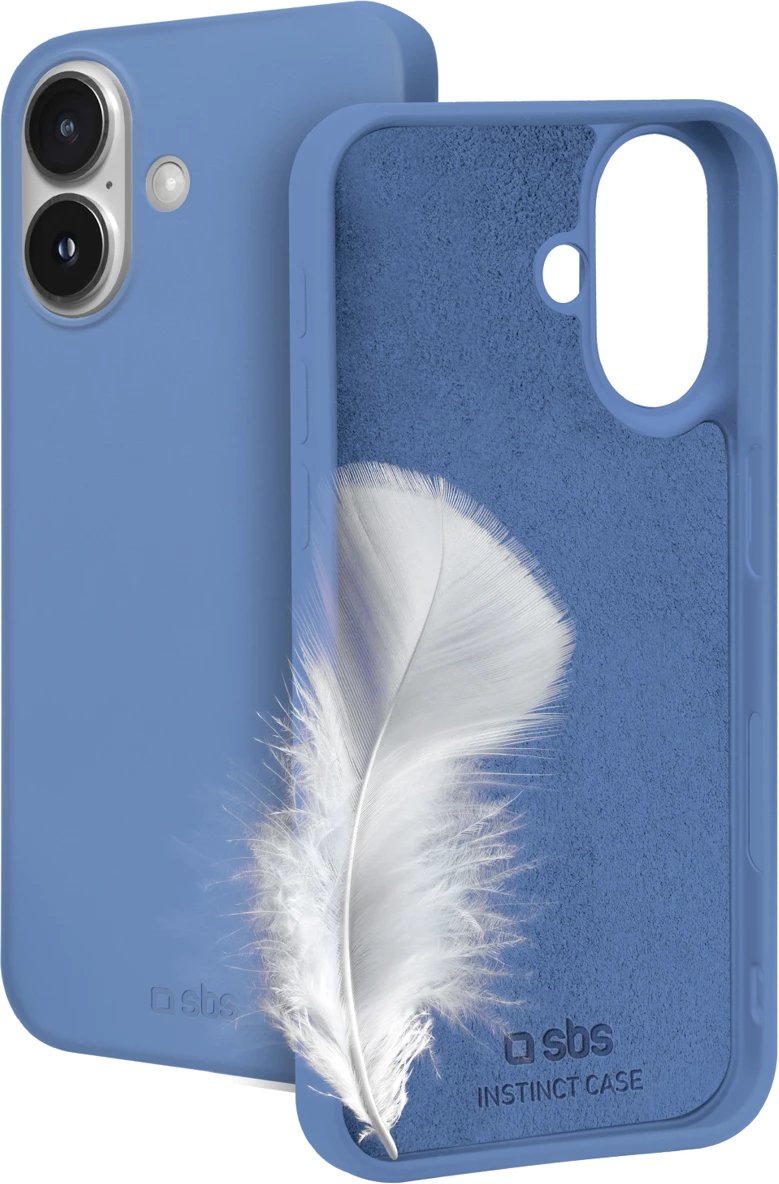 Mbështjellës SBS Instinct për iPhone 16, blu, me kuti