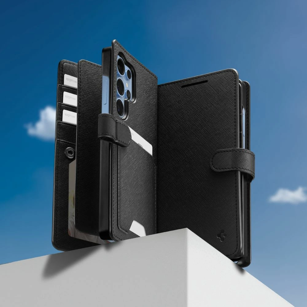 Mbështjellës Spigen Wallet S për Samsung Galaxy S25 Ultra, e zezë