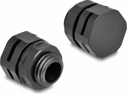 Tapë ventilimi DeLOCK M12, IP67/68, 2 copë, e zezë