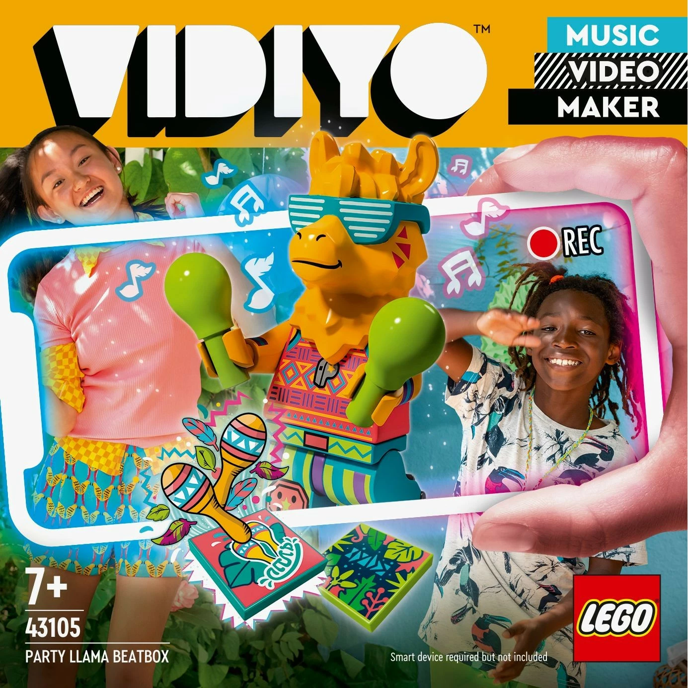 Set ndërtimi LEGO VIDIYO Party Llama BeatBox, 82 copë, shumëngjyrësh