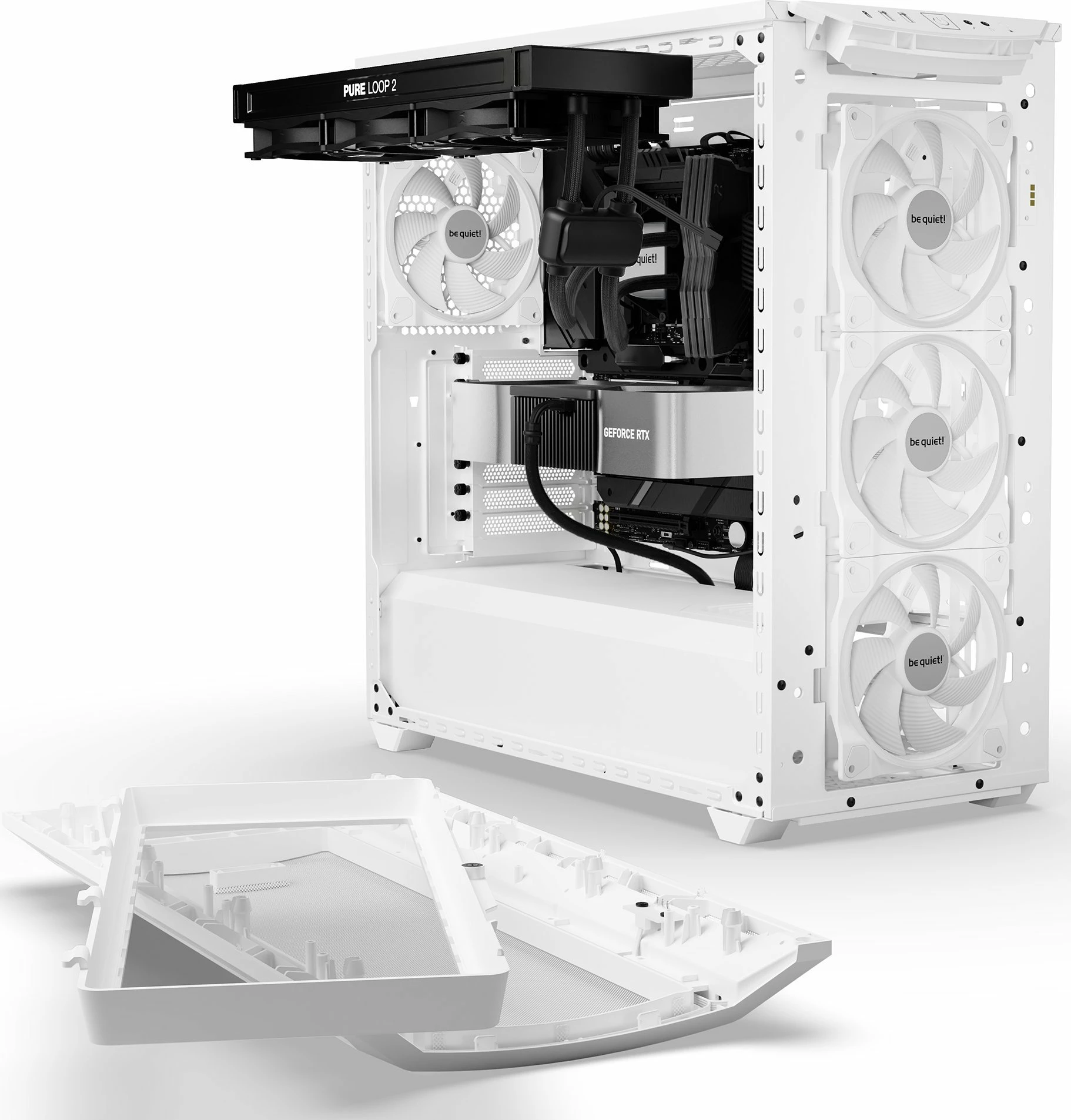 Kasë be quiet! Shadow Base 800 FX BGW64, Midi Tower, ATX/eATX, ARGB, 4x140mm PWM, e bardhë