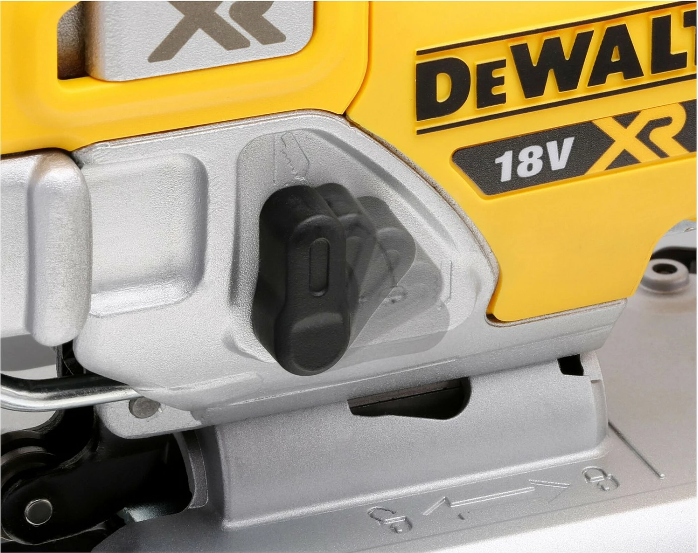 Sharrë dekupimi DeWALT DCS334NT-XJ, dorezë sipër, me bateri, 13.5 cm, zi/verdhë