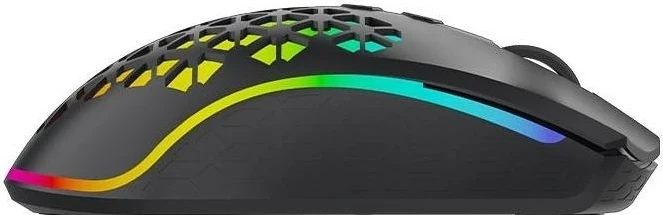 Maus ergonomik Aqirys Polaris, RGB, Dual Mode, i zi