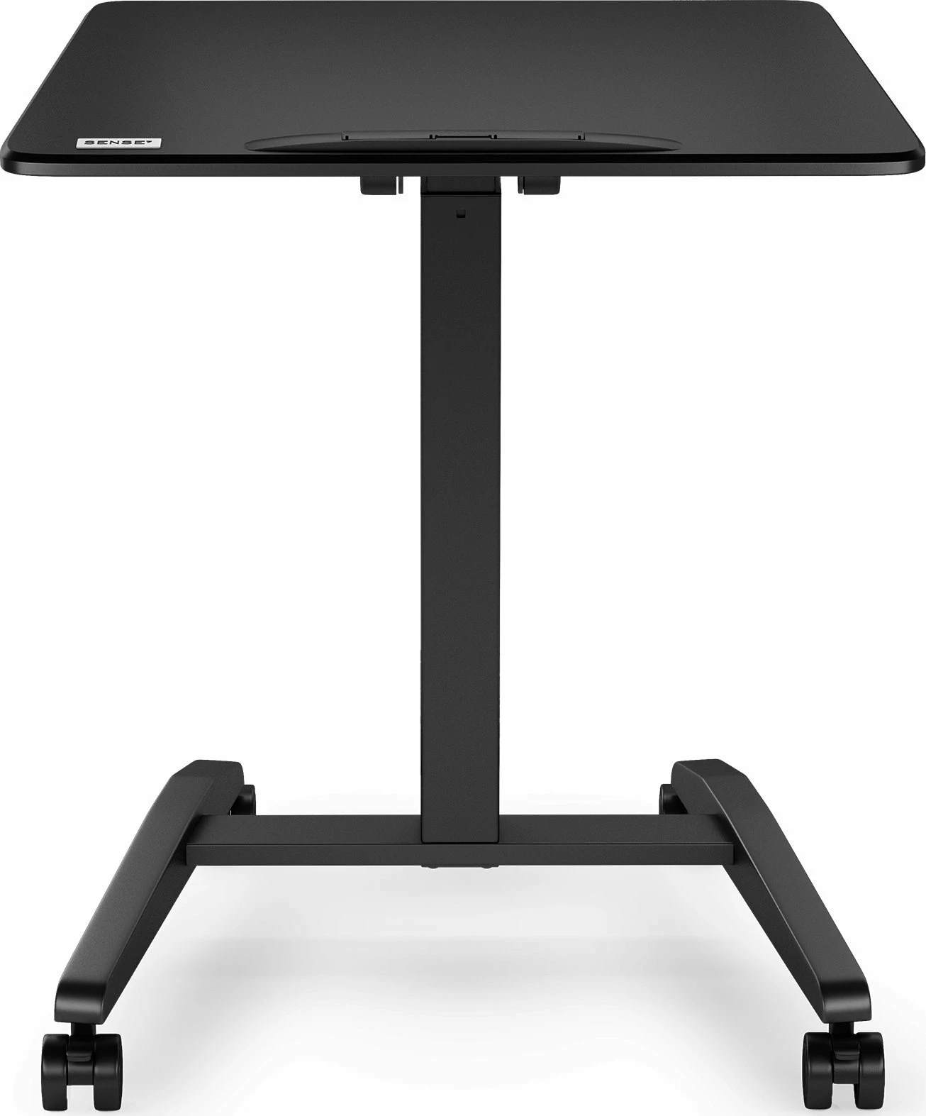 Tavolinë mobile SENSE7 Mobile Desk 70x52 cm, rregullim lartësie 76-111 cm, sipërfaqe e anueshme 0-90°, e zezë