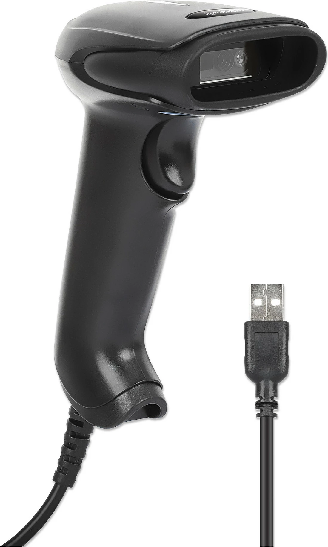 Skaner barkodi MANHATTAN 2D LED, USB, kabllo 1.4 m, i zi