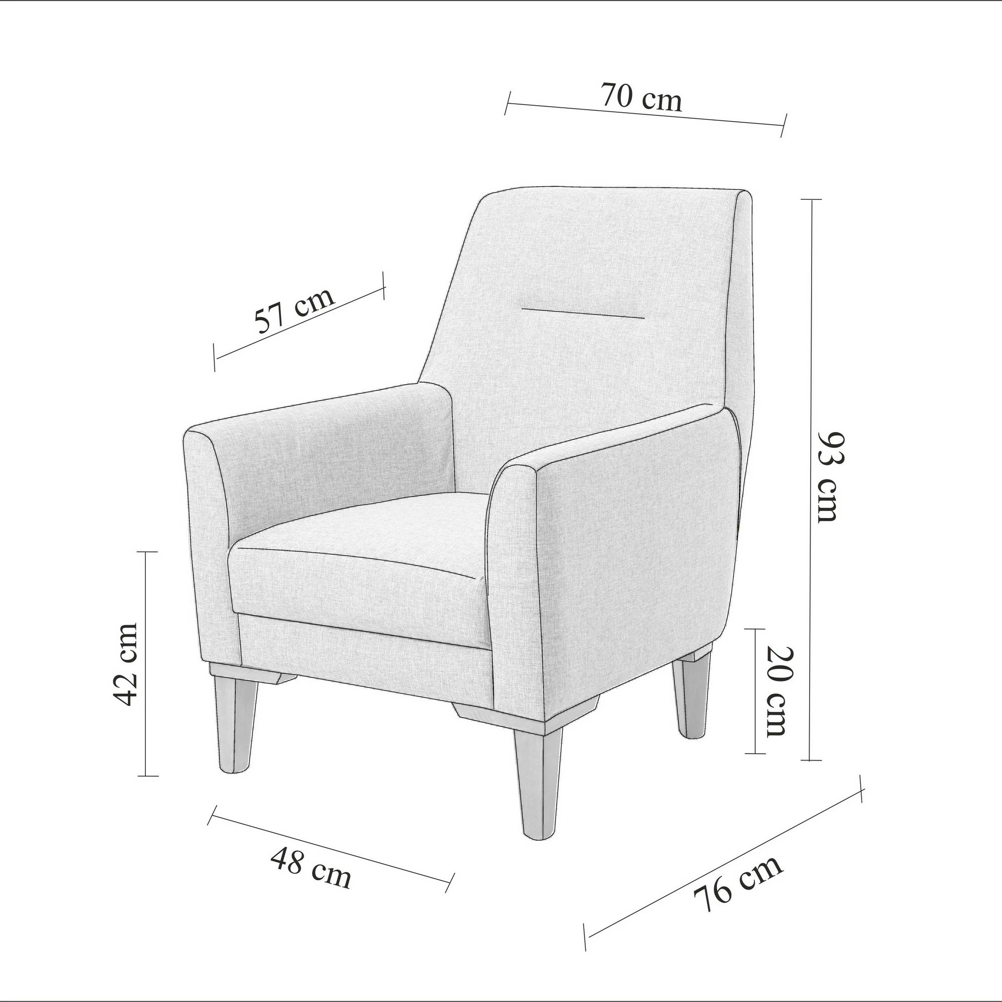 Karrige Wing Atelier del Sofa, Liones-S, antracit