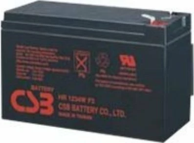 Bateri AGM VRLA CSB 12V 9Ah 34W@15min F2, e zezë