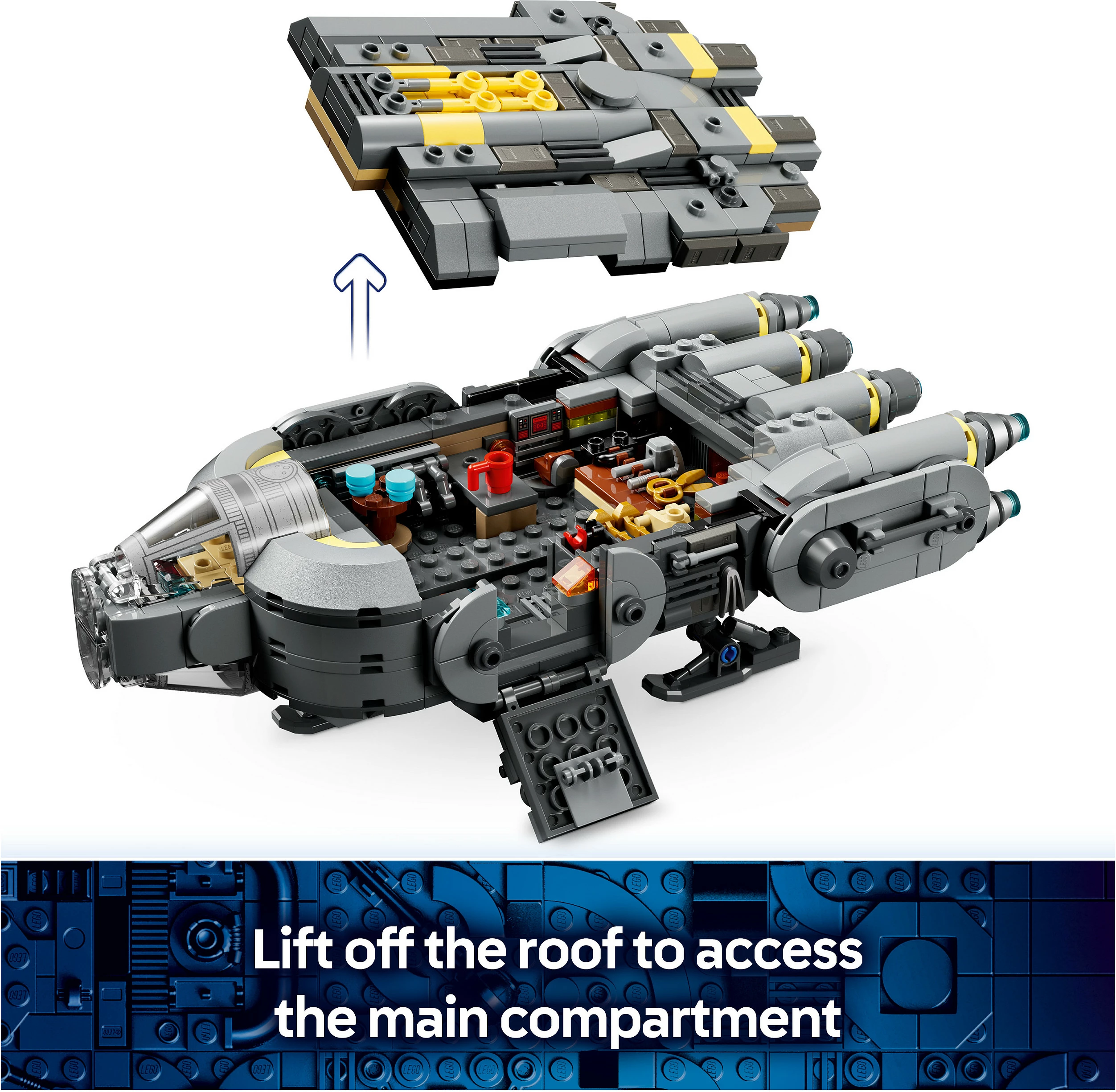Set ndërtimi LEGO Star Wars 75445 Anzellian Starship, 701 pjesë, shumëngjyrësh