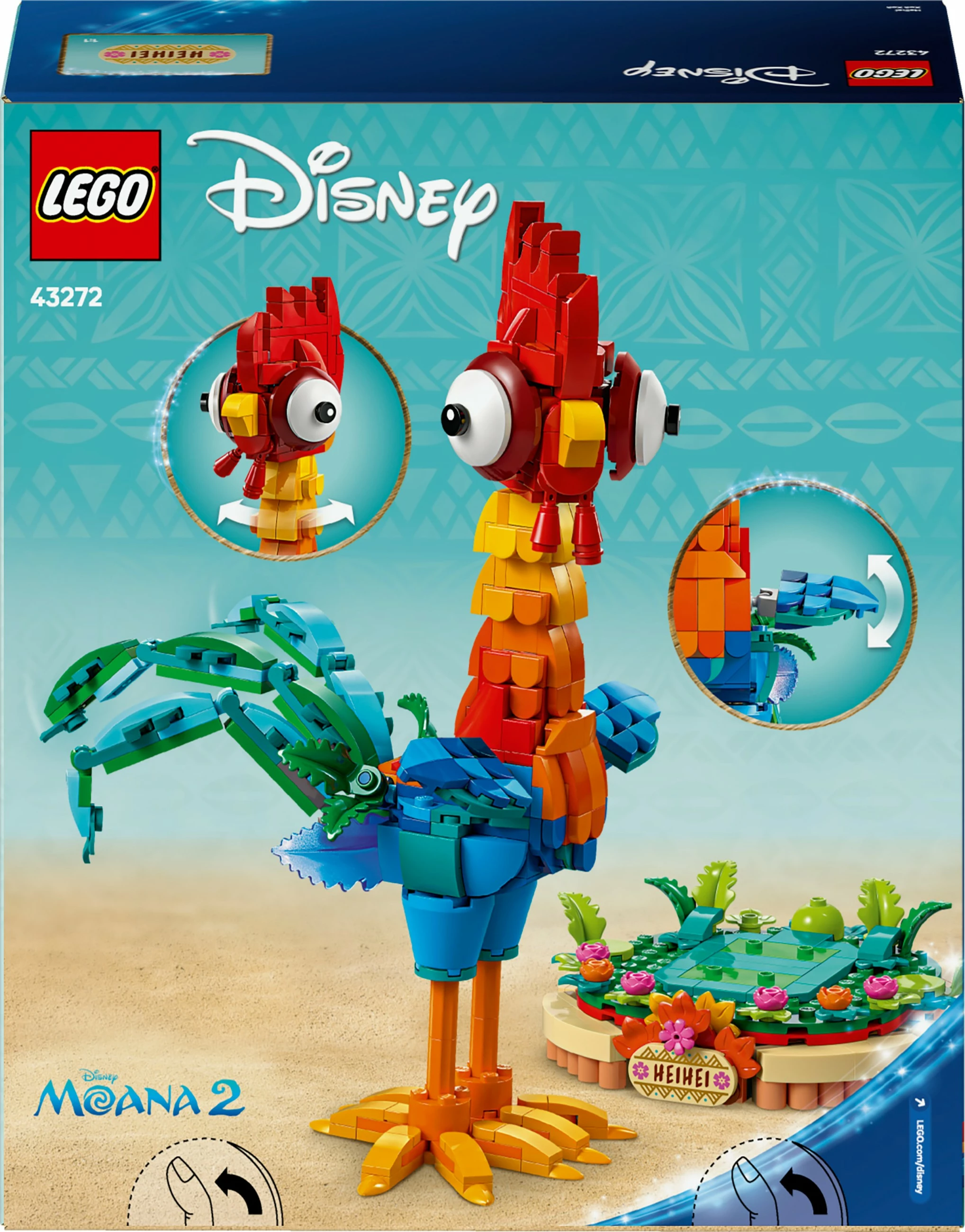 Set ndërtimi LEGO Heihei, 566 pjesë, plastikë, shumëngjyrësh