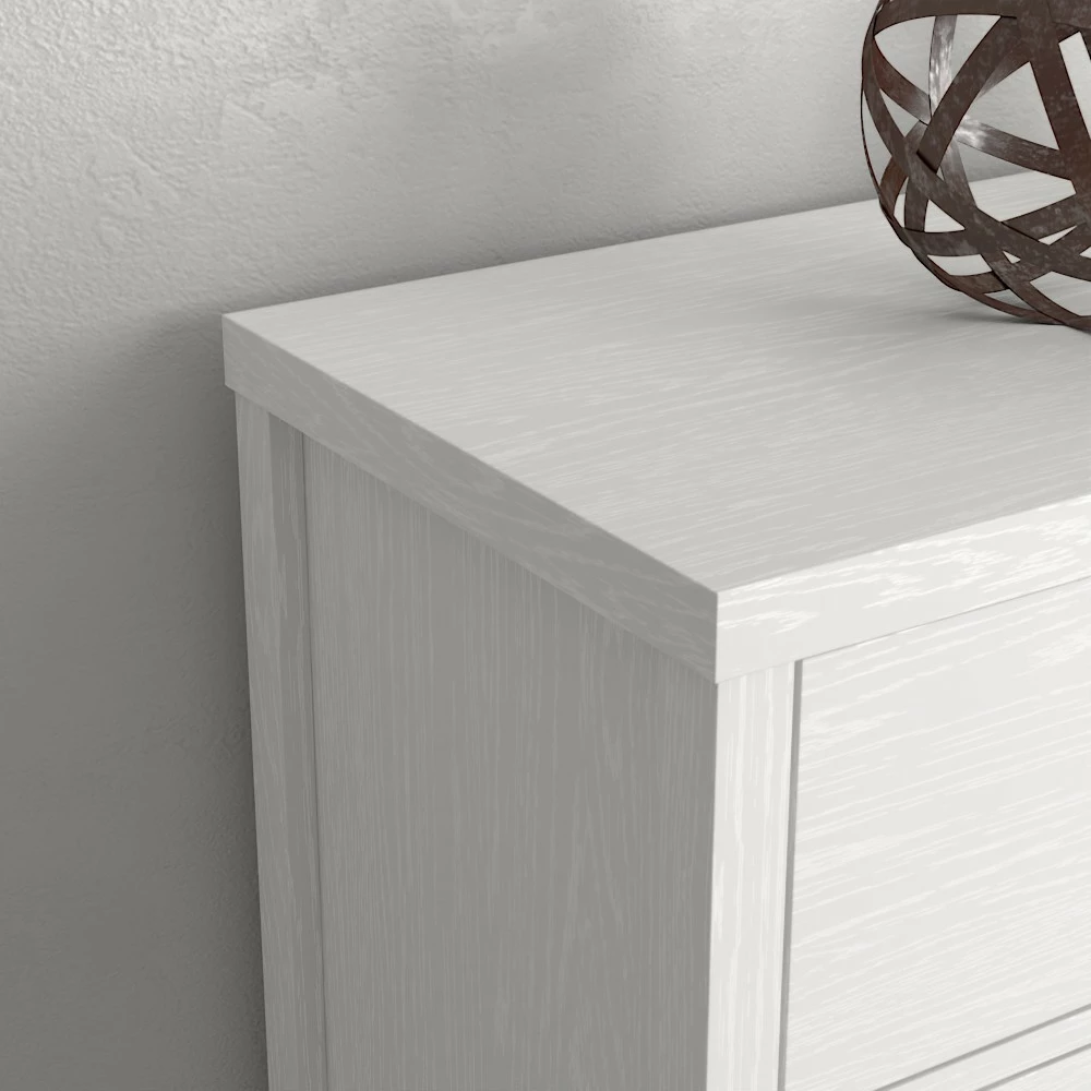 Komodë Hanah Home, FRN-10017, ngjyrë druri dhe e bardhë