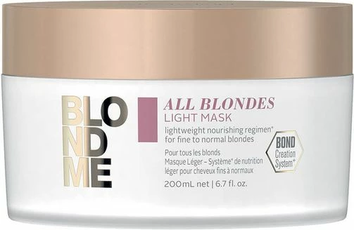 Maskë për flokë bjonde Blondme All Blond Light, 200 ml