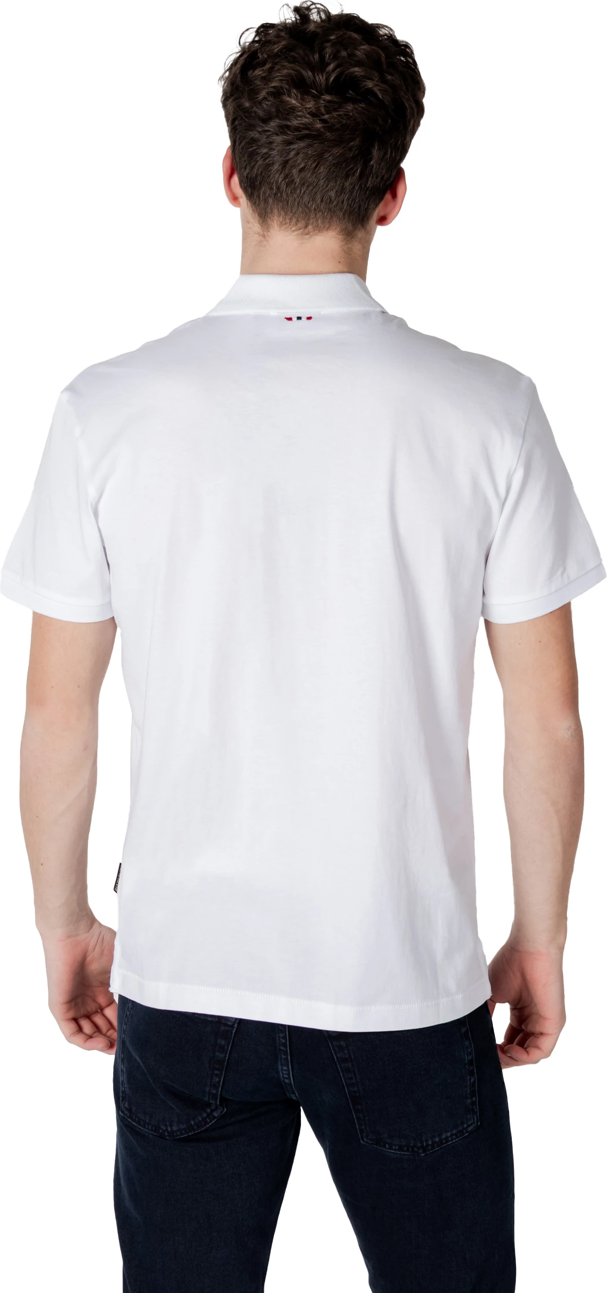 Maicë polo për meshkuj Napapijri ELBAS JERSEY NP0A4GB4, e bardhë [Madhësia: M]