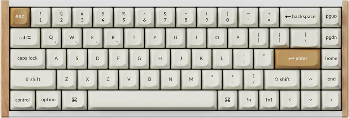 Tastierë mekanike Keychron K6 HE Special Edition K6H-Q1 65% Gateron Double-Rail Magnetic Nebula, bardhë