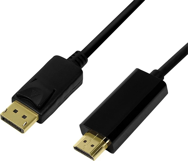 Kabllo DisplayPort në HDMI LogiLink CV0128, 3m, e zezë