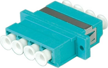 Adapter fibër optike VALUE LC Quadruple OM3 PB, aqua