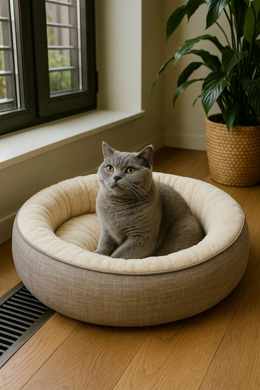 Shtrat për kafshë Paws & Whiskers, Bunny, 85x65, bezhë