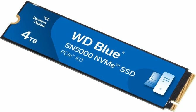 disk SSD NVMe SANDISK WD Blue SN5000 WDS400T4B0E 4TB M.2 2280 PCIe 4.0, i kaltër