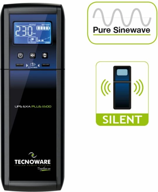 UPS Tecnoware EXA Plus 1600 (FGCEXAPL1602IEC) 1600VA/960W Line-Interactive me AVR, 8x IEC C13, i zi