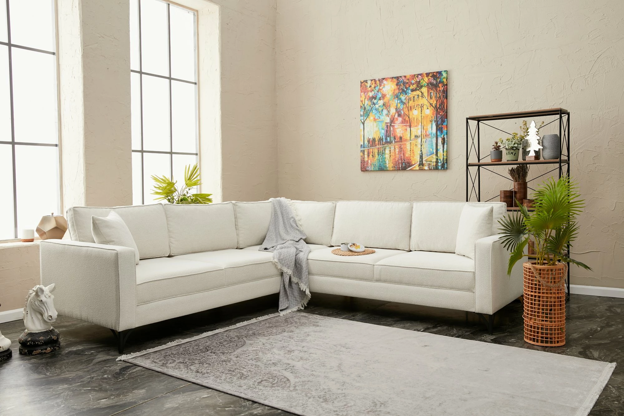 Këndare Atelier del Sofa, Berlin, krem e zi