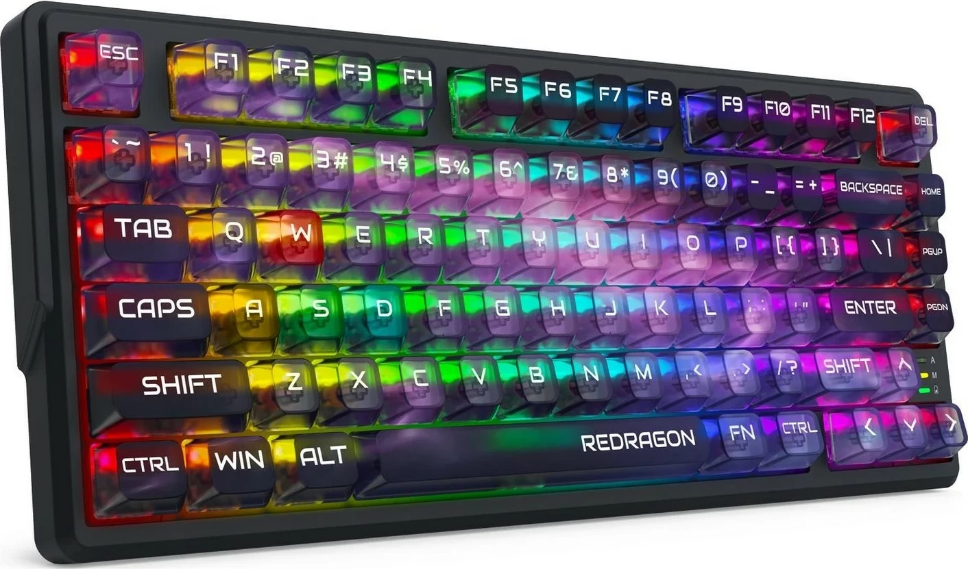 Tastierë Redragon Bartlett Magnetic K767-WL-M Amethyst, wireless, RGB, 75%, e zezë