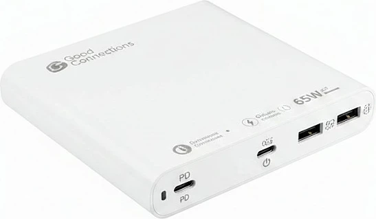 Stacion karikimi USB desktop GoodConnections 65W, 3 porta, i bardhë